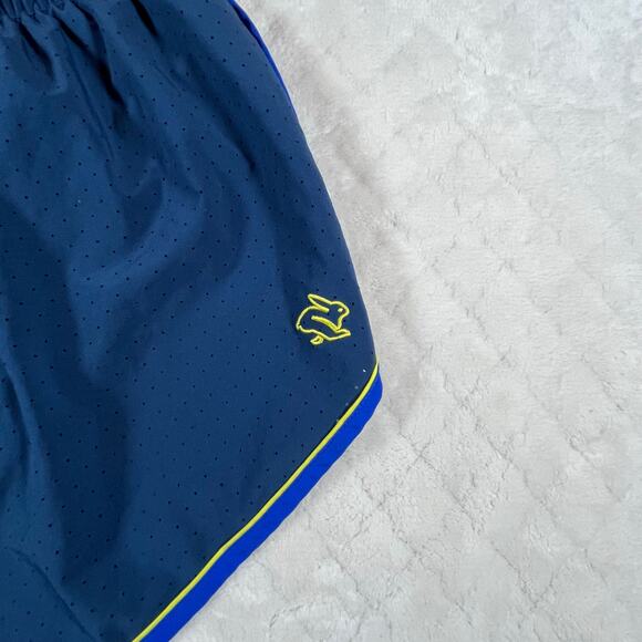 Rabbit Repeats 2" Running Shorts Size XL Deep Lagoon Drawcord Women’s Sz Md - Picture 5 of 8